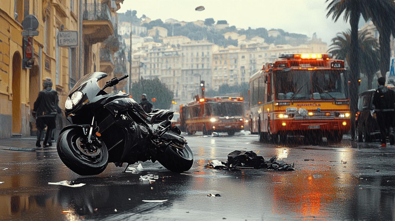 Points noirs routiers nicois : Un Motard Grievement Blesse dans un Accident rue Arson a Nice souleve des questions